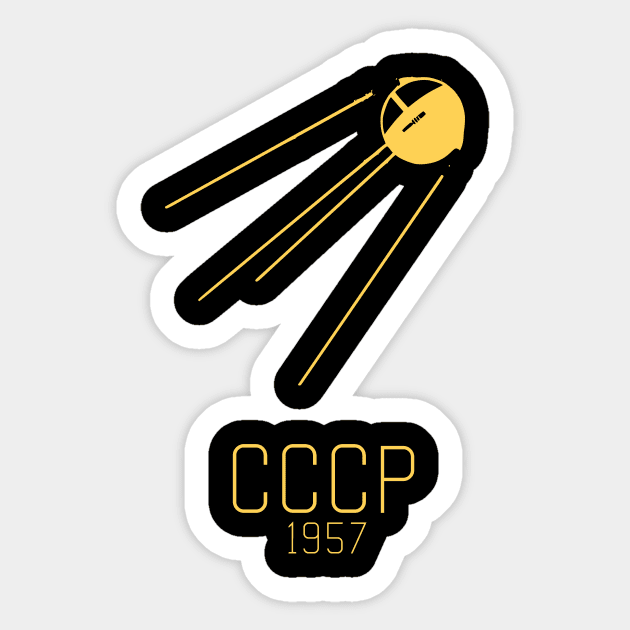 Sputnik 1957 Soviet Satellite Sticker by UniversalPioneer